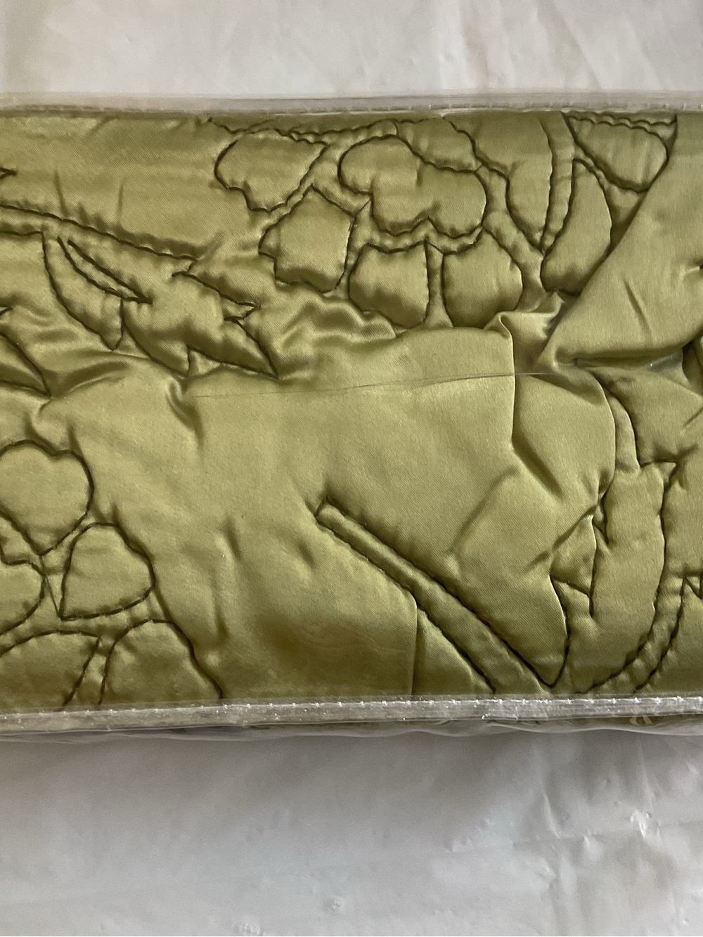 DKNY Scattered Garden Green Pillow Sham Sage 20”x 29”-New In Package